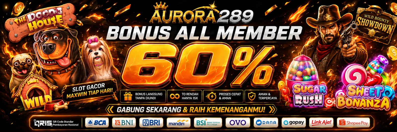BONUS 60%
